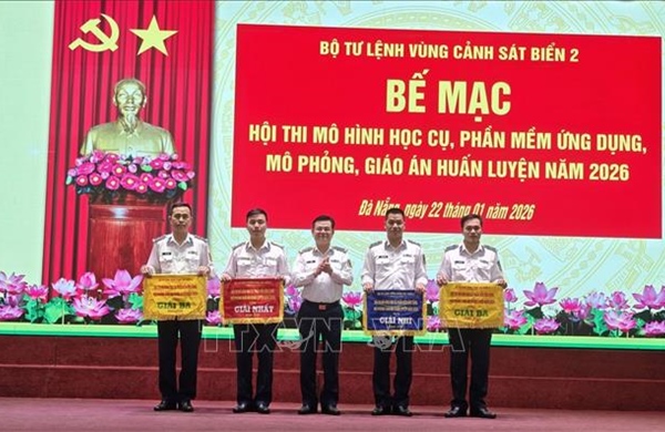 Nhiều mô hình, phần mềm ứng dụng cao được đưa vào huấn luyện tại Vùng Cảnh sát biển 2