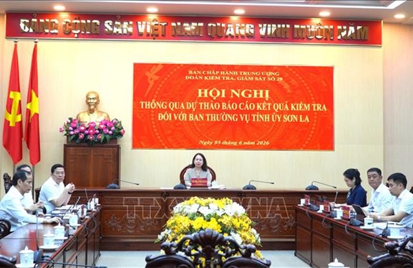 Thông qua dự thảo Báo cáo kết quả kiểm tra đợt 2 đối với Ban Thường vụ Tỉnh ủy Sơn La
