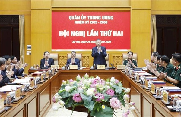 Tổng Bí thư, Chủ tịch nước Tô Lâm chủ trì Hội nghị Quân ủy Trung ương nhiệm kỳ 2025 - 2030 lần thứ hai 