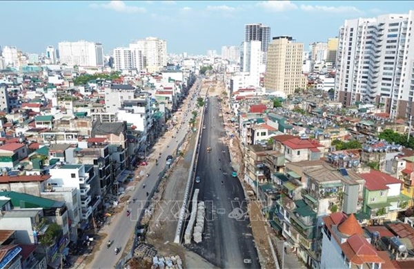 Hà Nội: Đường Vành đai 1 đoạn Hoàng Cầu - Voi Phục dần lộ diện