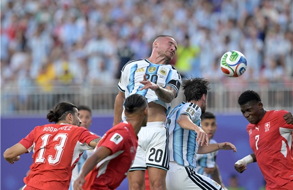 World Cup 2026:  Argentina dẫn trước Thụy Sĩ 1- 0 trong hiệp 1