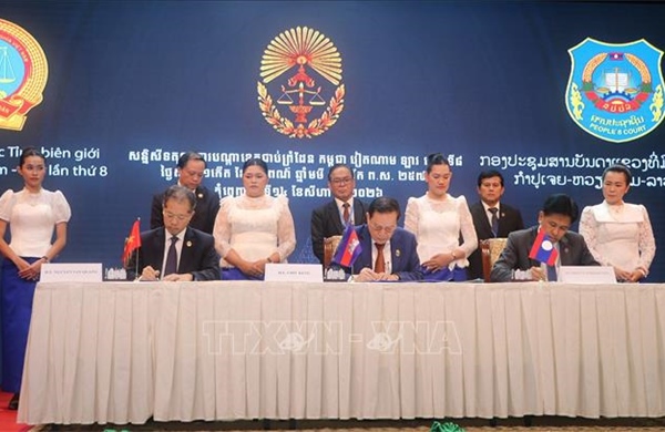 Hội nghị tòa án biên giới Việt Nam - Campuchia - Lào thúc đẩy hợp tác tư pháp