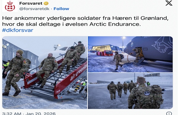 Đan Mạch tiếp tục điều binh sĩ tới Greenland bất chấp căng thẳng với Tổng thống Trump