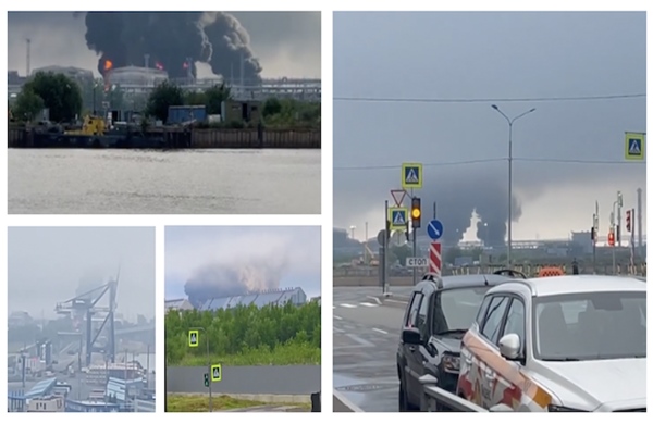 Tổng thống Zelensky tung video xác nhận Ukraine tấn công cảng dầu Nga ở St. Petersburg