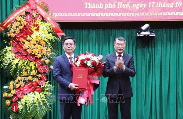 Đồng chí Nguyễn Đình Trung được chỉ định giữ chức Bí thư Thành ủy Huế