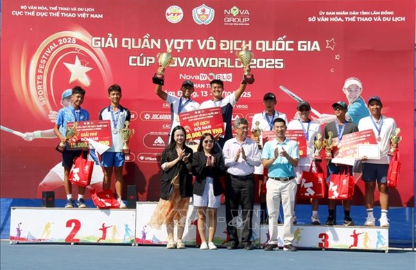 Kết thúc Giải Quần vợt vô địch quốc gia - Cúp NovaWorld 2025