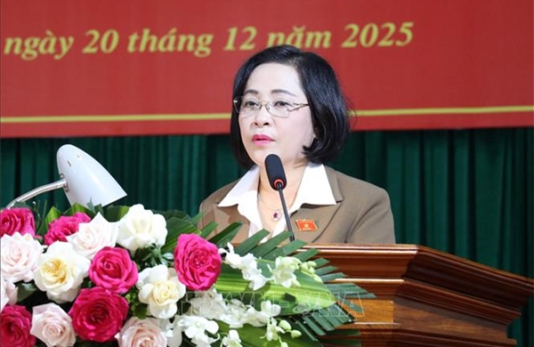 Phó Chủ tịch Quốc hội Nguyễn Thị Thanh tiếp xúc cử tri tại tỉnh Ninh Bình