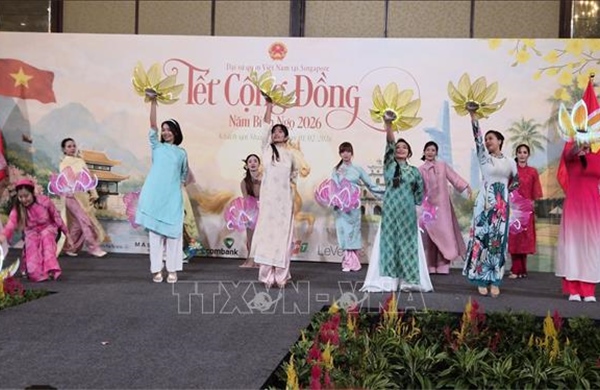 Tết cộng đồng đầm ấm, vui tươi ở Singapore