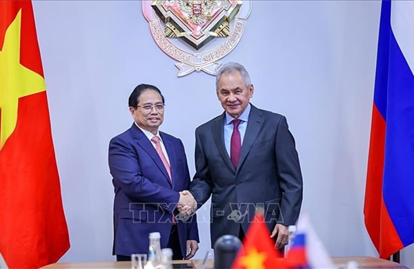 Thủ tướng Phạm Minh Chính tiếp Thư ký Hội đồng An ninh Liên bang Nga
