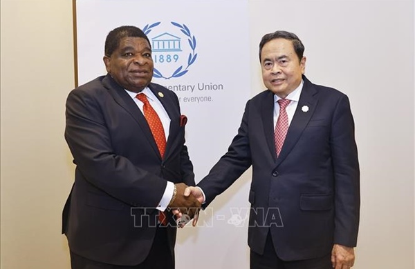 Chủ tịch Quốc hội Trần Thanh Mẫn gặp Tổng thư ký IPU Martin Chungong