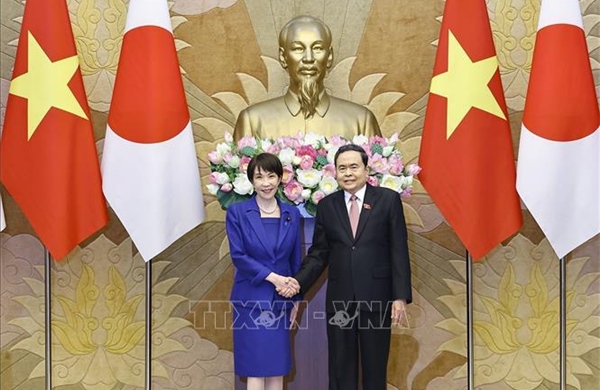 Chủ tịch Quốc hội Trần Thanh Mẫn hội kiến Thủ tướng Nhật Bản Takaichi Sanae
