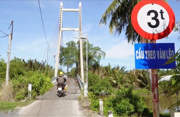 Sớm khắc phục cầu treo Vàm Lẽo nơi giáp ranh Cà Mau và Cần Thơ