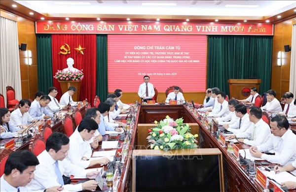 Thường trực Ban Bí thư Trần Cẩm Tú: 'Học viện phải là hình mẫu về xây dựng Đảng'