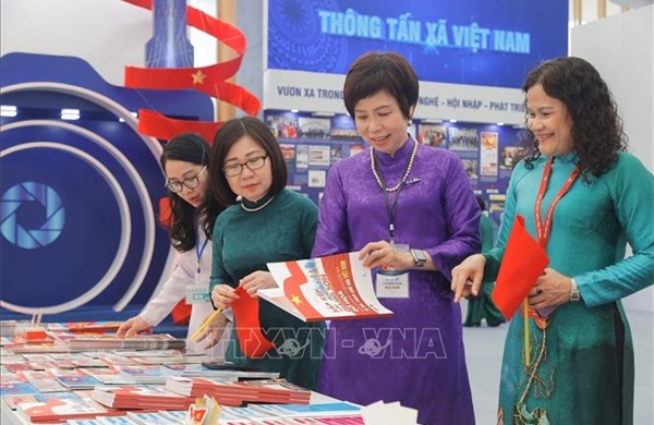 Ấn tượng Khu trưng bày của TTXVN tại Triển lãm thành tựu Đất nước