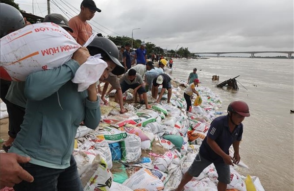 Đà Nẵng: &#39;Căng mình&#39; chống sạt lở bờ kè An Lương