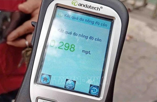Ngày 2/1, phát hiện 3.373 trường hợp vi phạm nồng độ cồn