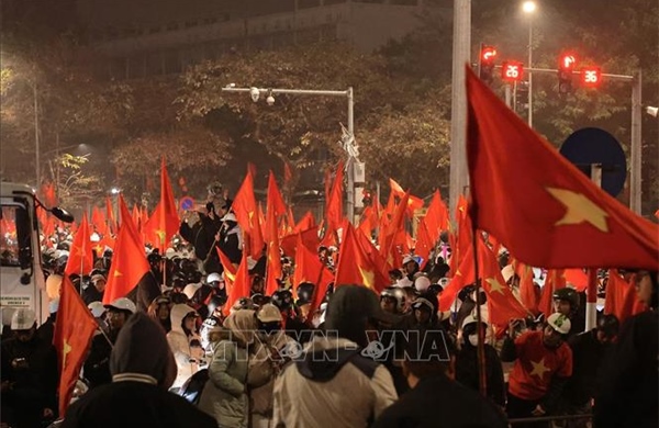 Hà Nội: Đêm không ngủ mừng U23 Việt Nam giành huy chương đồng châu Á