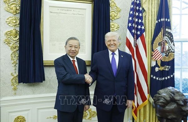 Tổng Bí thư Tô Lâm gặp Tổng thống Hoa Kỳ Donald Trump