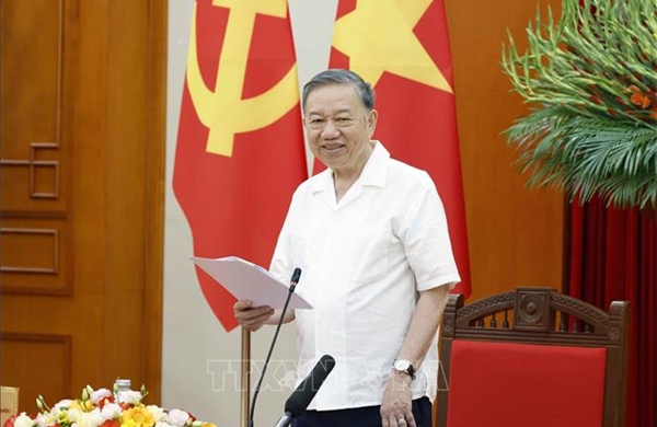 Thông báo Kết luận của Tổng Bí thư, Chủ tịch nước Tô Lâm về trọng tâm công tác xây dựng Đảng, công tác tổ chức, cán bộ