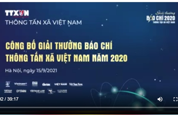 Công bố Giải thưởng báo chí TTXVN năm 2020 và phát động Giải năm 2021