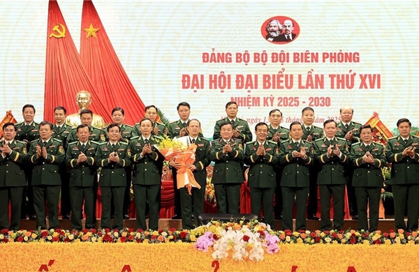 Trung tướng Nguyễn Anh Tuấn, Chính ủy BĐBP được bầu giữ chức Bí thư Đảng ủy nhiệm kỳ 2025 - 2030