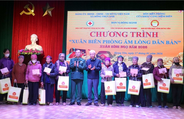 Gửi trọn yêu thương ‘Xuân Biên phòng ấm lòng dân bản’ năm 2026 tới đồng bào biên giới
