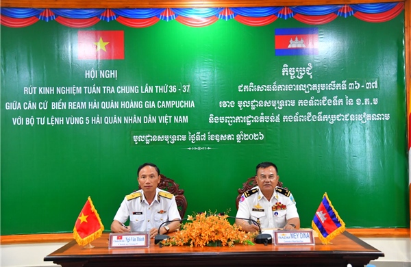 Hải quân Việt Nam và Hải quân Hoàng gia Campuchia rút kinh nghiệm tuần tra chung lần thứ 36, 37