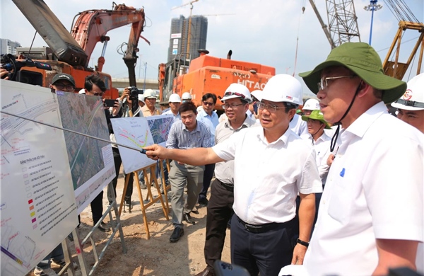 Lãnh đạo TP Hồ Chí Minh kiểm tra tiến độ nút giao An Phú