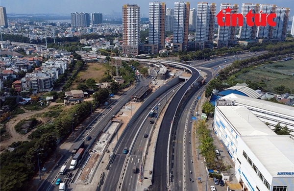 TP Hồ Chí Minh: Cận cảnh cầu vượt N3 nút giao An Phú sẵn sàng thông xe dịp 30/4