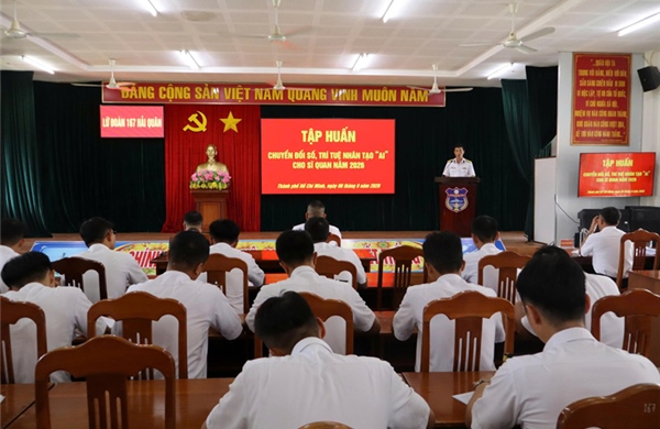 Lữ đoàn 167 nâng cao kiến thức về chuyển đổi số, trí tuệ nhân tạo