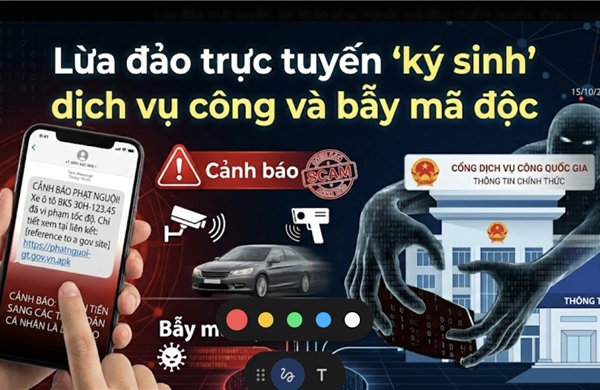 Lừa đảo trực tuyến ‘ký sinh’ dịch vụ công và bẫy mã độc 