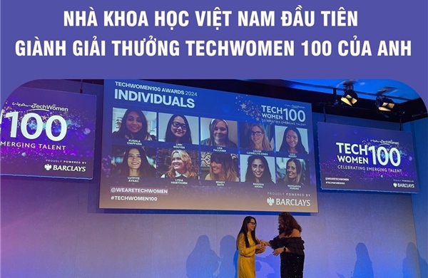 Tiến sĩ Nguyễn Thụy Bá Linh - Nhà khoa học Việt Nam đầu tiên giành Giải thưởng TechWomen 100 của Anh