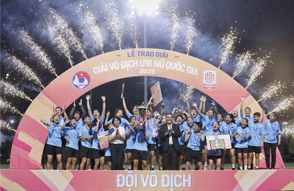 Hà Nội bảo vệ thành công chức vô địch tại Giải bóng đá nữ U16 quốc gia 2025