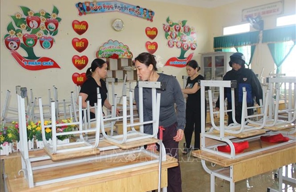 Ngành Giáo dục Hà Tĩnh dồn sức khắc phục thiệt hại bão số 5, chuẩn bị cho khai giảng