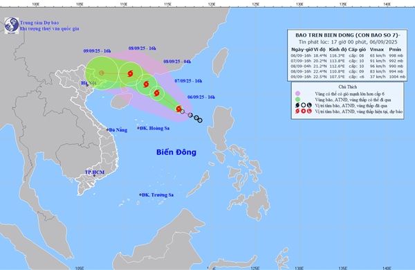 Từ Quảng Ninh đến Đắk Lắk chủ động ứng phó với bão số 7