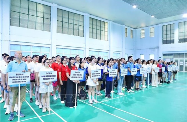 Khai mạc Hội thao chào mừng Đại hội Đảng bộ MTTQ, các đoàn thể Trung ương lần thứ I