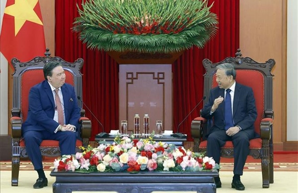 Tổng Bí thư Tô Lâm tiếp Đại sứ Hoa Kỳ Marc Evans Knapper chào từ biệt