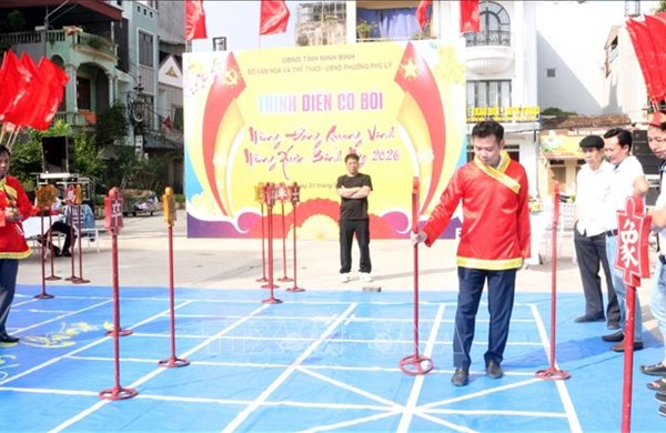 Cờ Bỏi ngày xuân: Nét tinh hoa hội tụ giữa lòng di sản