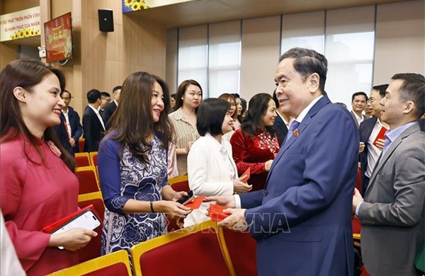 Chủ tịch Quốc hội Trần Thanh Mẫn thăm, chúc Tết Kiểm toán Nhà nước