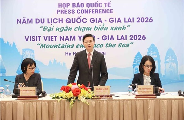 Họp báo quốc tế giới thiệu Năm Du lịch quốc gia - Gia Lai 2026 'Đại ngàn chạm biển xanh'