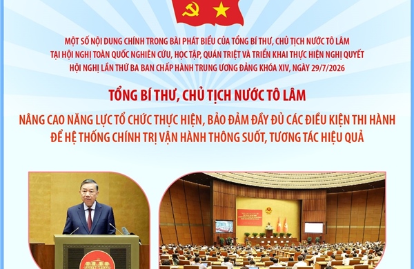 Tổng Bí thư, Chủ tịch nước Tô Lâm: Nâng cao năng lực tổ chức thực hiện