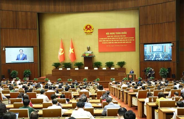 Hội nghị toàn quốc quán triệt, triển khai thực hiện Nghị quyết số 59-NQ/TW, Nghị quyết số 70-NQ/TW, Nghị quyết số 71-NQ/TW và Nghị quyết số 72-NQ/TW
