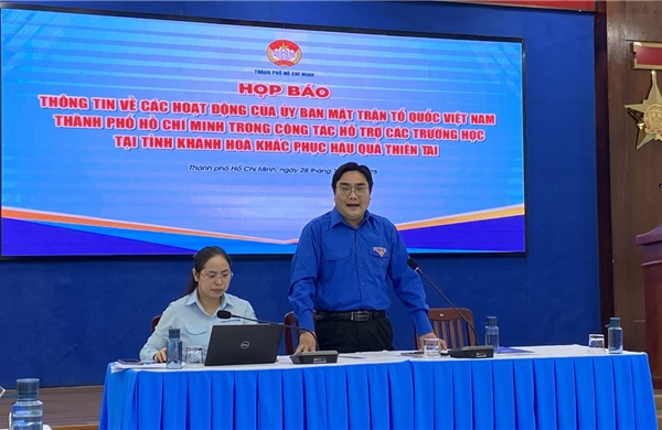 Thành Đoàn TP Hồ Chí Minh kêu gọi hỗ trợ học sinh vùng lũ Khánh Hoà