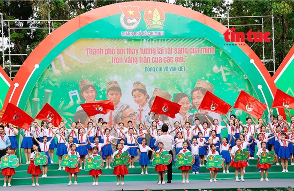 TP Hồ Chí Minh: Sôi nổi lễ kỷ niệm 85 năm Ngày thành lập Đội TNTP Hồ Chí Minh