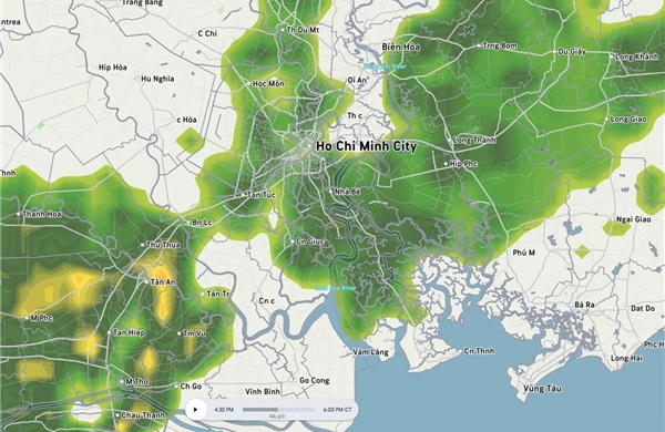 TP Hồ Chí Minh: Mưa dông gia tăng trong vài ngày tới, đề phòng thời tiết cực đoan