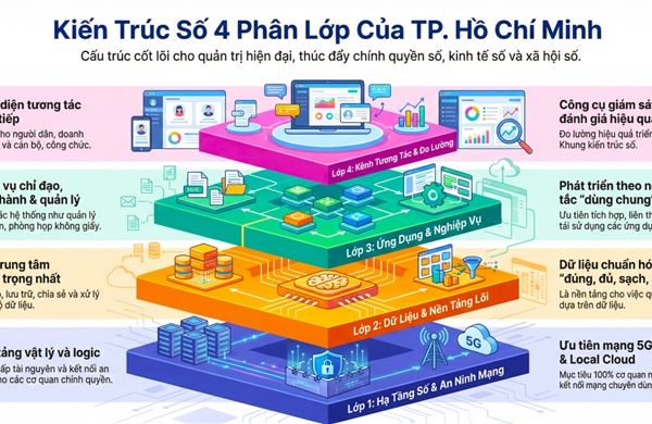 TP Hồ Chí Minh ban hành khung kiến trúc số thành phố dựa trên dữ liệu