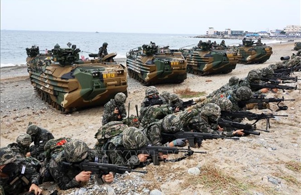 Quân đội Hàn Quốc tập trận phòng thủ Hwarang thường niên