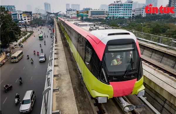 Metro Nhổn - Ga Hà Nội: Chạy thử đoạn trên cao vào tháng 12/2022, khoan ngầm 4km vào năm 2023