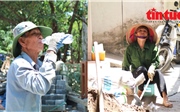 Người dân Hà Nội chật vật mưu sinh dưới nắng nóng 40 độ C