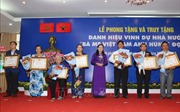 TP Hồ Chí Minh phong tặng và truy tặng danh hiệu Bà Mẹ Việt Nam Anh hùng